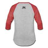 Character #47 Baseball T-Shirt - heather gray/red