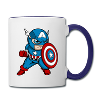 Character #48 Contrast Coffee Mug - white/cobalt blue
