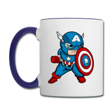 Character #48 Contrast Coffee Mug - white/cobalt blue