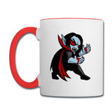 Character #49 Contrast Coffee Mug - white/red