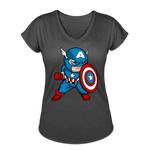 Character #48 Women's Tri-Blend V-Neck T-Shirt - deep heather