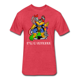 Character #50 Fitted Cotton/Poly T-Shirt by Next Level - heather red