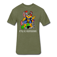 Character #50 Fitted Cotton/Poly T-Shirt by Next Level - heather military green