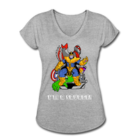 Character #50 Women's Tri-Blend V-Neck T-Shirt - heather gray