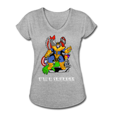 Character #50 Women's Tri-Blend V-Neck T-Shirt - heather gray