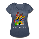 Character #50 Women's Tri-Blend V-Neck T-Shirt - navy heather