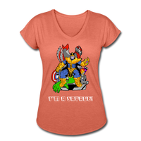 Character #50 Women's Tri-Blend V-Neck T-Shirt - heather bronze