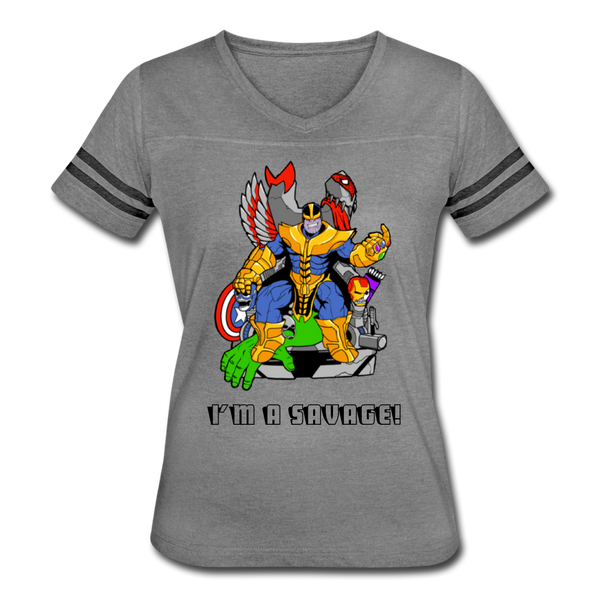 Character #50 Women’s Vintage Sport T-Shirt - heather gray/charcoal