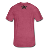 Character #52 Fitted Cotton/Poly T-Shirt by Next Level - heather burgundy