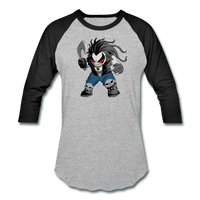 Character #51 Baseball T-Shirt - heather gray/black