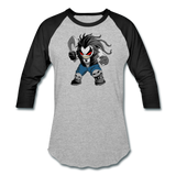 Character #51 Baseball T-Shirt - heather gray/black