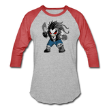 Character #51 Baseball T-Shirt - heather gray/red