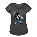 Character #51 Women's Tri-Blend V-Neck T-Shirt - deep heather