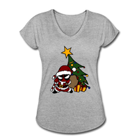 Character #52 Women's Tri-Blend V-Neck T-Shirt - heather gray