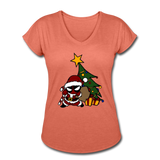 Character #52 Women's Tri-Blend V-Neck T-Shirt - heather bronze