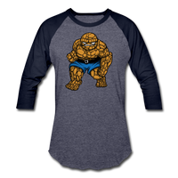 Character #54 Baseball T-Shirt - heather blue/navy