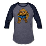 Character #54 Baseball T-Shirt - heather blue/navy