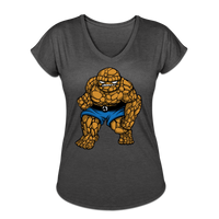 Character #54 Women's Tri-Blend V-Neck T-Shirt - deep heather