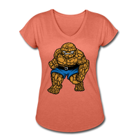 Character #54 Women's Tri-Blend V-Neck T-Shirt - heather bronze