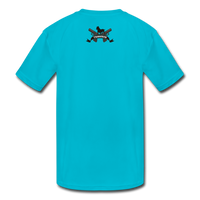 Character #54 Kids' Moisture Wicking Performance T-Shirt - turquoise