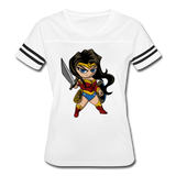 Character #55 Women’s Vintage Sport T-Shirt - white/black