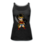 Character #55 Women’s Premium Tank Top - charcoal gray