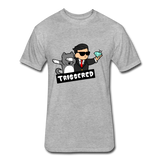 Triggered Diamond Hands  Fitted Cotton/Poly T-Shirt by Next Level - heather gray