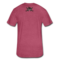Triggered Diamond Hands  Fitted Cotton/Poly T-Shirt by Next Level - heather burgundy