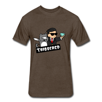 Triggered Diamond Hands  Fitted Cotton/Poly T-Shirt by Next Level - heather espresso