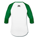 Triggered Diamond Hands Baseball T-Shirt - white/kelly green