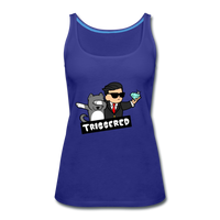 Triggered Diamond Hands Women’s Premium Tank Top - royal blue