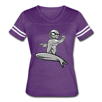 Character #57 Women’s Vintage Sport T-Shirt - vintage purple/white