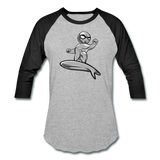 Character #57 Baseball T-Shirt - heather gray/black