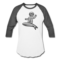 Character #57 Baseball T-Shirt - white/charcoal