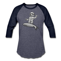 Character #57 Baseball T-Shirt - heather blue/navy