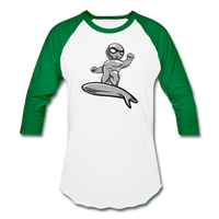 Character #57 Baseball T-Shirt - white/kelly green