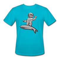Character #57 Men’s Moisture Wicking Performance T-Shirt - turquoise