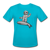 Character #57 Men’s Moisture Wicking Performance T-Shirt - turquoise