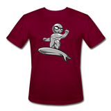 Character #57 Men’s Moisture Wicking Performance T-Shirt - burgundy