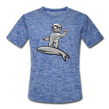 Character #57 Men’s Moisture Wicking Performance T-Shirt - heather blue