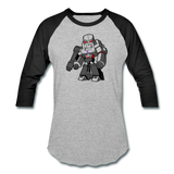 Character #58 Baseball T-Shirt - heather gray/black