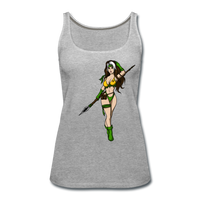 Character #59 Women’s Premium Tank Top - heather gray