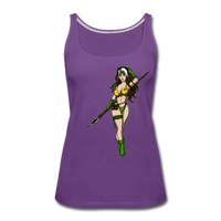 Character #59 Women’s Premium Tank Top - purple