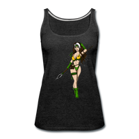 Character #59 Women’s Premium Tank Top - charcoal gray