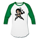 Character #60 Baseball T-Shirt - white/kelly green