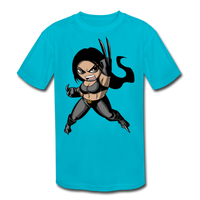 Character #60 Kids' Moisture Wicking Performance T-Shirt - turquoise