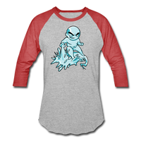 Character #62 Baseball T-Shirt - heather gray/red