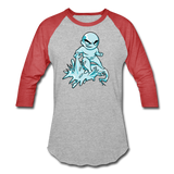 Character #62 Baseball T-Shirt - heather gray/red