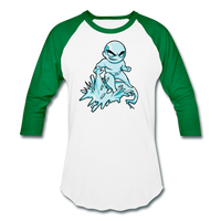 Character #62 Baseball T-Shirt - white/kelly green