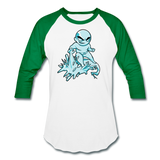 Character #62 Baseball T-Shirt - white/kelly green